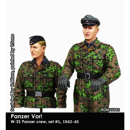 1/35 W-SS Panzer Crewmen #1 (2 figures) 1943-45