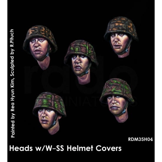 1/35 5x Heads w/WSS Helmet Cover