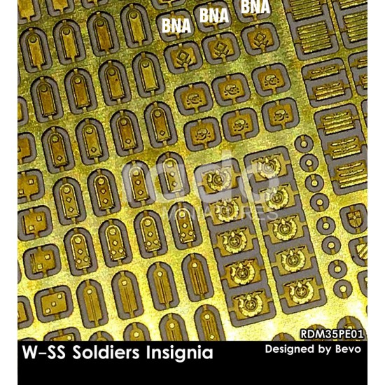 1/35 WWII German W-SS Soldiers Insignia (PE)