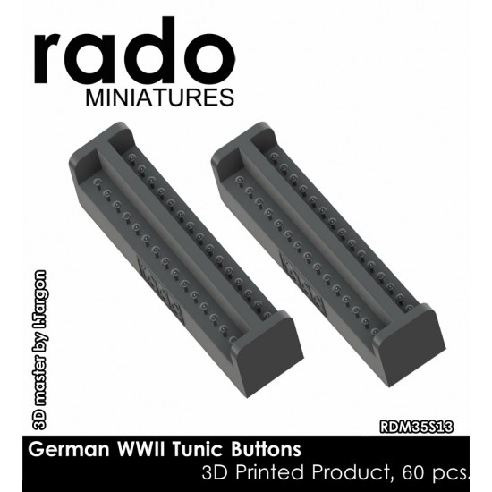 1/35 WWII German Tunic Buttons (60pcs)