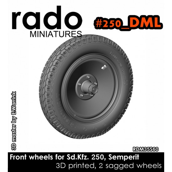1/35 Sd.kfz. 250 Wheels (Semperit, DML)