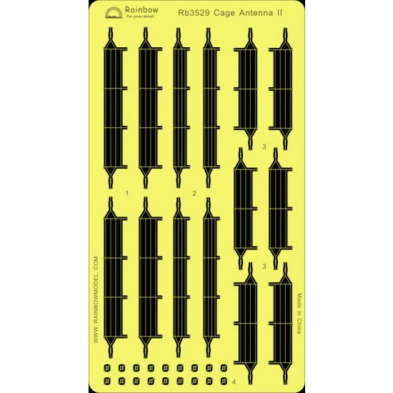 1/350 Photo-Etched Cage Antenna II (for Skilled Users)