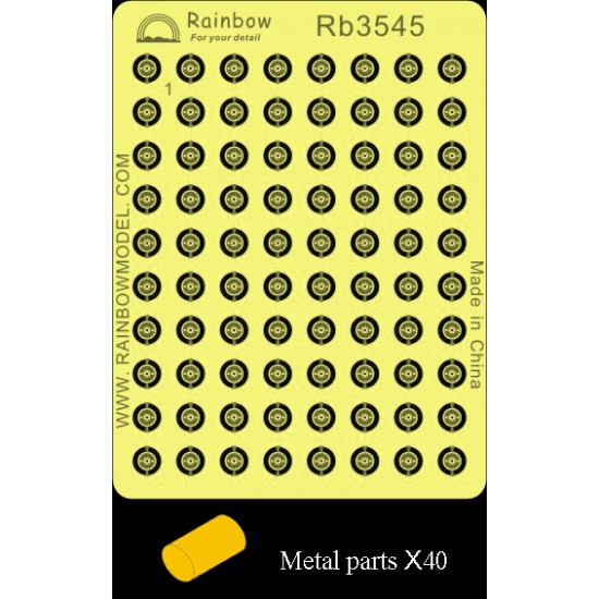 1/350 IJN Depth Charges (1 PE fret, 40 metal parts)