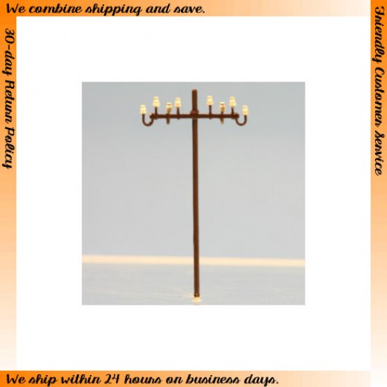 HO scale (1/87) - Lamp & Electric Pole Vol.7