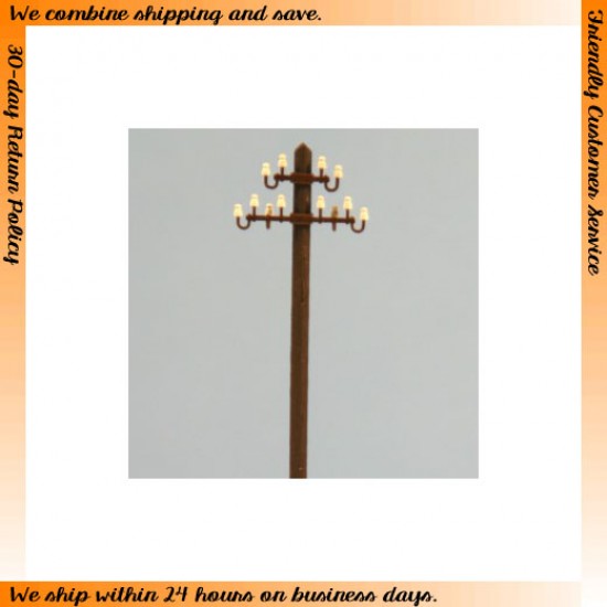 HO scale (1/87) - Lamp & Electric Pole Vol.12