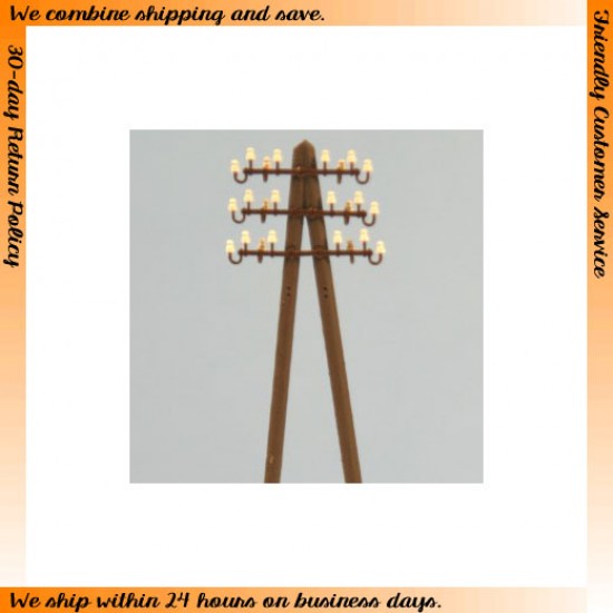 HO scale (1/87) - Lamp & Electric Pole Vol.27