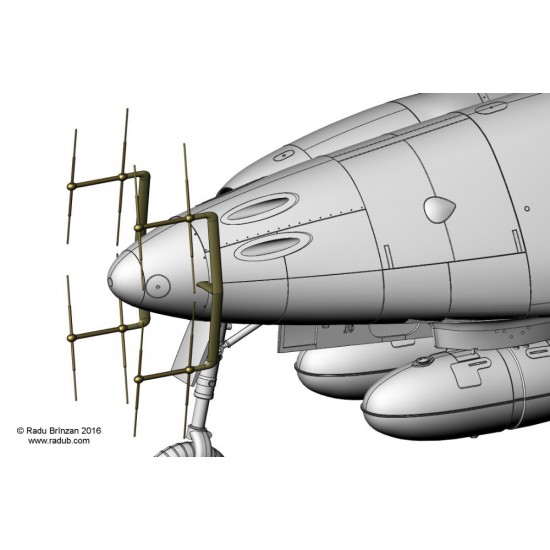 1/32 Messerschmitt Me 262 B1a/U1 Radar Antennas and Pitot Tube
