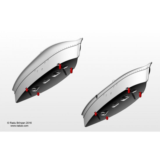 1/32 Messerschmitt Me 262 B1a/U1 Bomb & Drop Tank Racks for Revell kits ...