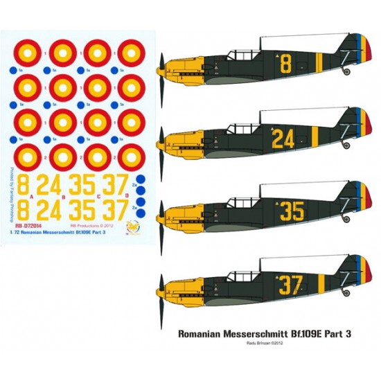 1/72 Romanian Messerschmitt Bf-109E Decals Part 3
