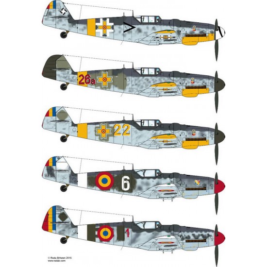 Decals for 1/72 Romanian Messerschmitt Bf 109 G-6 Part 2