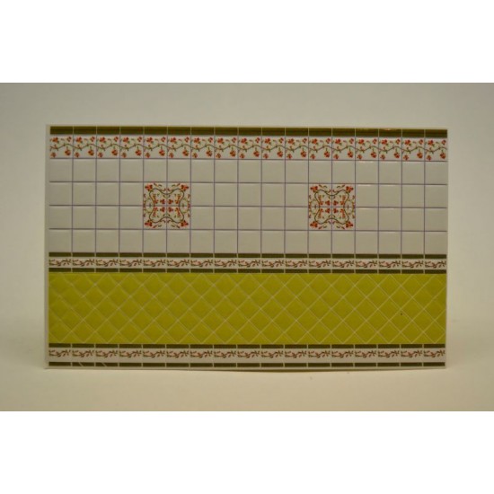 1/35 3D Wall Tiles - Design Type F (8.5cm x 14cm) 