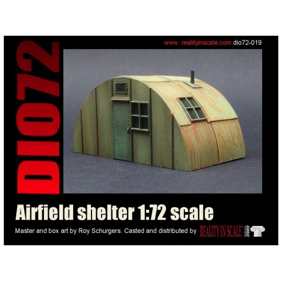 1/72 Airfield Shelter (Length:7.5cm, Width:4cm, Height:4cm)