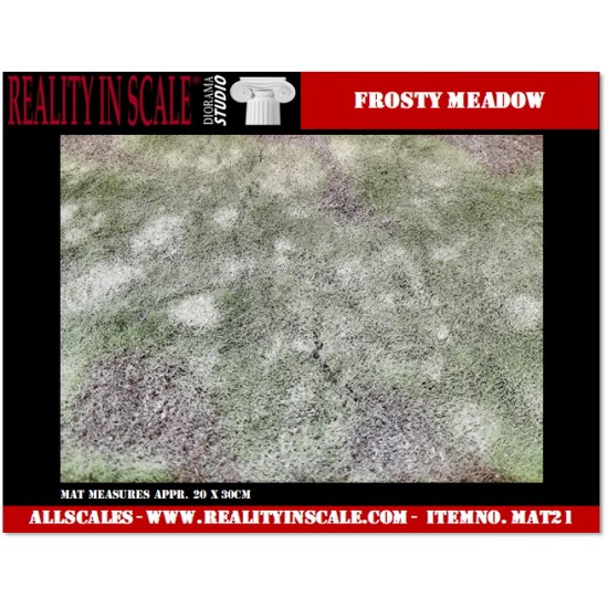 Landscape Mat - Frosty Meadow, Brown Earth, Irregular Surface (20 x 30cm)