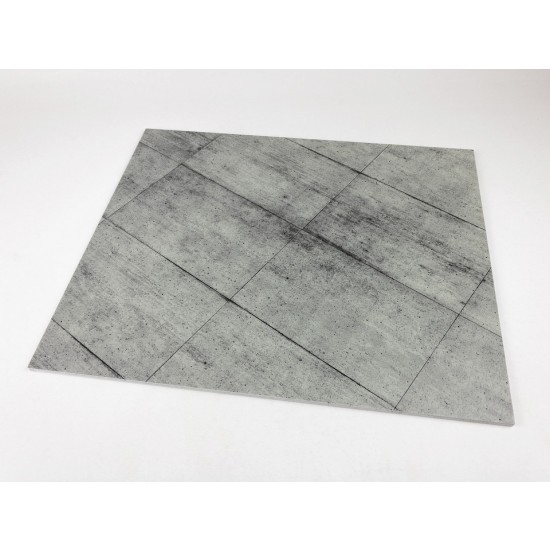 1/48 Concrete Base Rectangular Type 4 Diorama Base with 3D Effect (380x320mm)