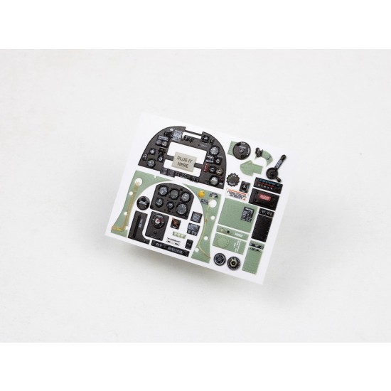 Timco Instruments Spitfire Probes 1/24 Supermarine Spitfire Mk.Vb Instrument Panels for Trumpeter kit Red ...