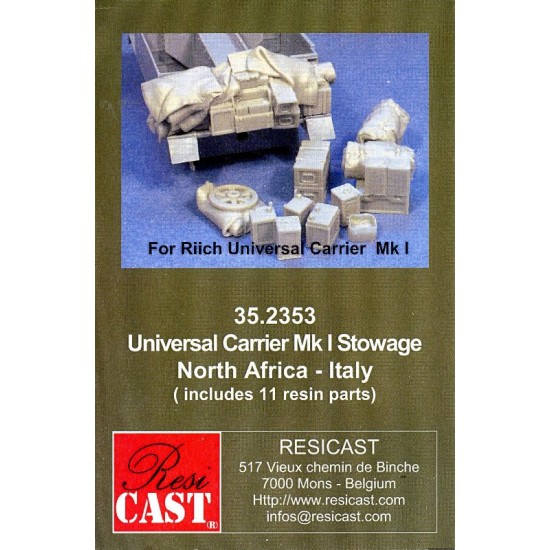 1/35 Stowage Carrier Mk I Conversion Set for Riich Carrier MK I