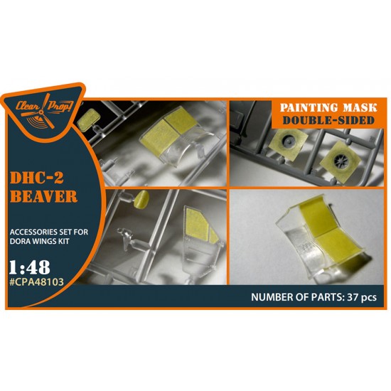 1/48 DHC-2 Beaver Double-sided Painting Masks for Dora Wings kit