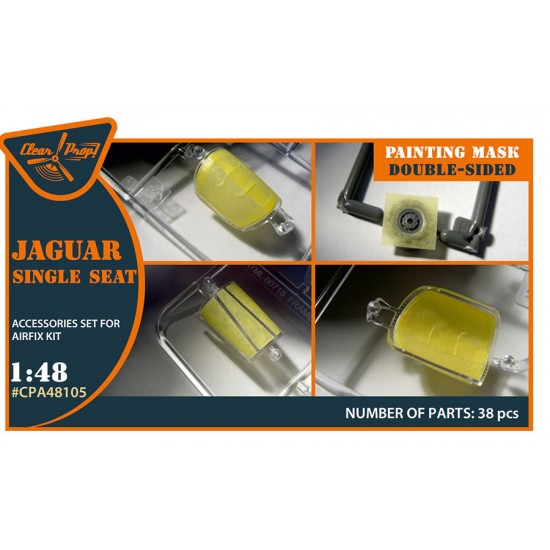 1/48 SEPECAT Jaguar Single Seat Double-sided Painting Masks for Airfix kit