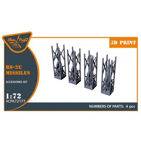 1/72 RS-2U/US (4pcs) for MiG-19PM/PML, MiG-21PF/PFM, Su-9