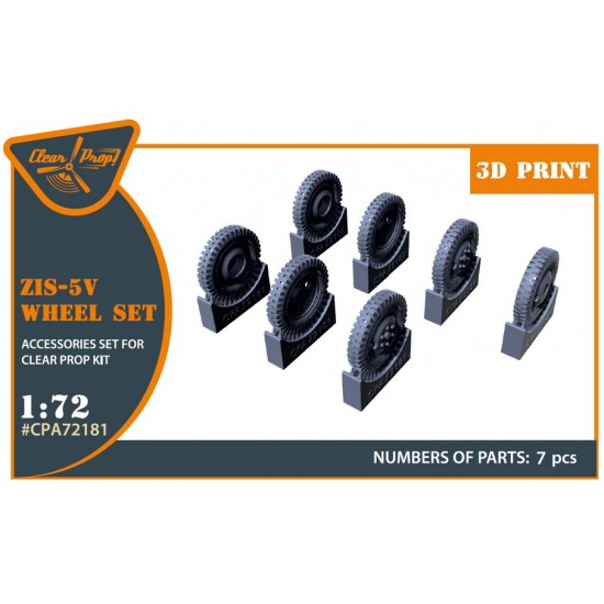 1/72 ZiS-5V Truck Wheel set for Clear Prop kits