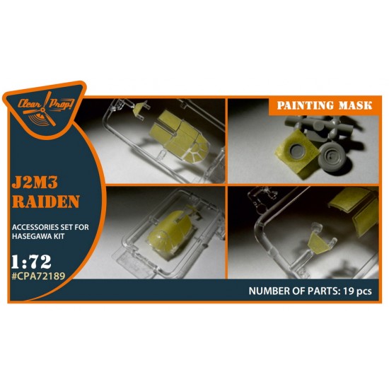 1/72 J2M3 Raiden Painting Mask for Hasegawa kits