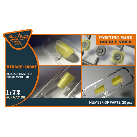 1/72 Mirage-2000C Double-sided Painting Masks for Dream Model kits