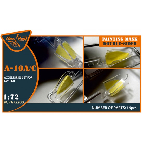 1/72 A-10 A/C Double-sided Painting Masks for GWH kit