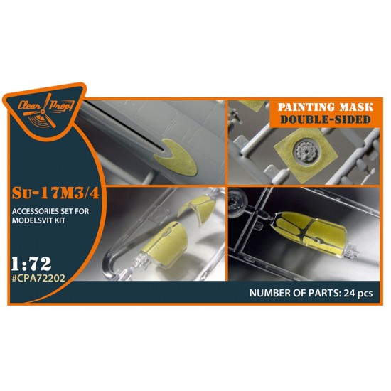 1/72 Su-17M3/4 Double-sided Painting Masks for Modelsvit kit 