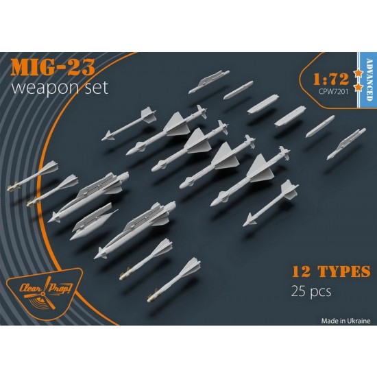 1/72 Mikoyan-Gurevich MiG-23 Weapon Set