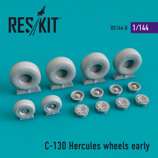 1/144 Lockheed C-130 Hercules Wheels Early for Revell/A-model/Minicraft kits