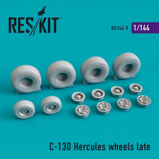 1/144 Lockheed C-130 Hercules Wheels Late for Revell/A-model/Minicraft kits