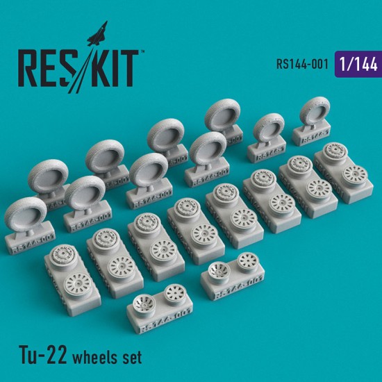 1/144 Tu-22 Wheels set for MikroMir kits