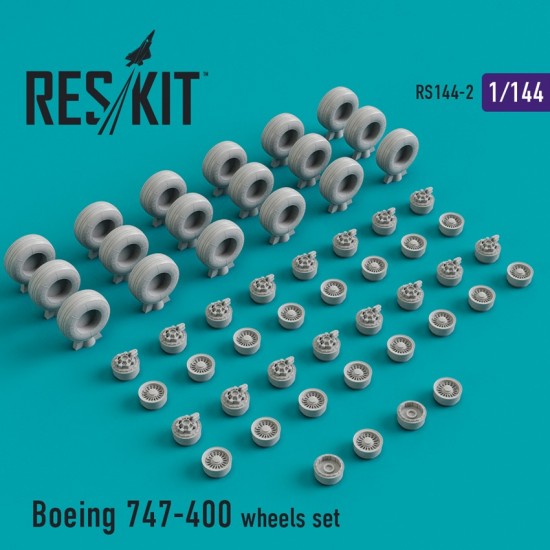 1/144 Boeing 747-400 Wheels set for Dragon/Hasegawa/Revell kits