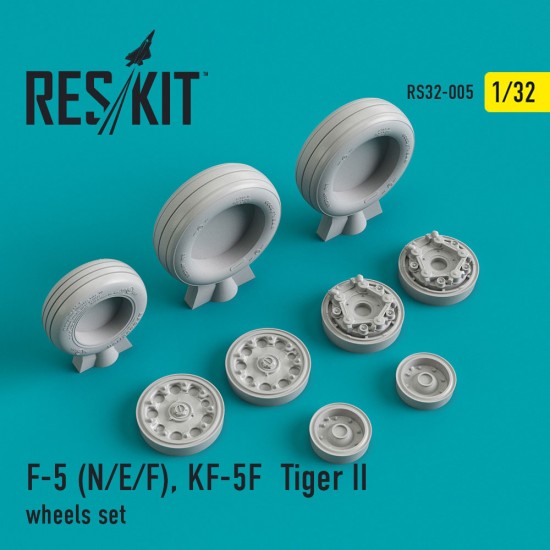 1/32 F-5 N/E/F / KF-5F Tiger II Wheels set for Hasegawa/Kitty Hawk/Revell/Kangnam kits