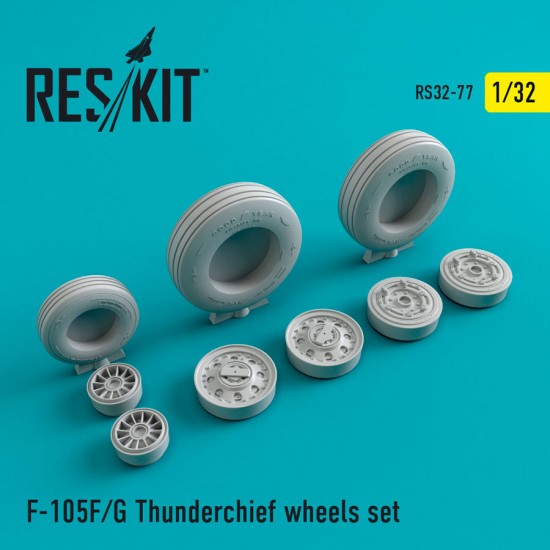 1/32 Republic F-105 F/G Thunderchief Wheels set for Trumpeter kits