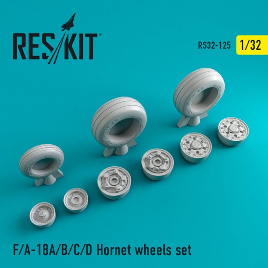 1/32 McDonnell Douglas F/A-18 Hornet Wheels set for Trumpeter/Kinetic/Academy kits