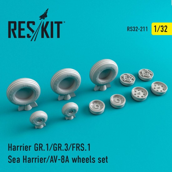 1/32 Harrier GR.1/GR.3/AV-8A/FRS.1/Sea Harrier Wheels set for Revell kits