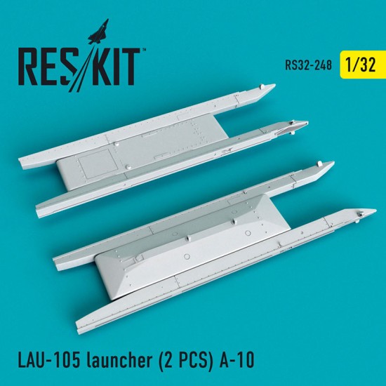 1/32 LAU-105 Launcher (2pcs) A-10 for Trumpeter kits