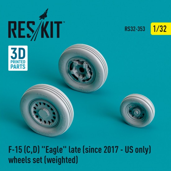 1/32 F-15 (C,D) "Eagle" late (since 2017 - US only) Wheels set (weighted)