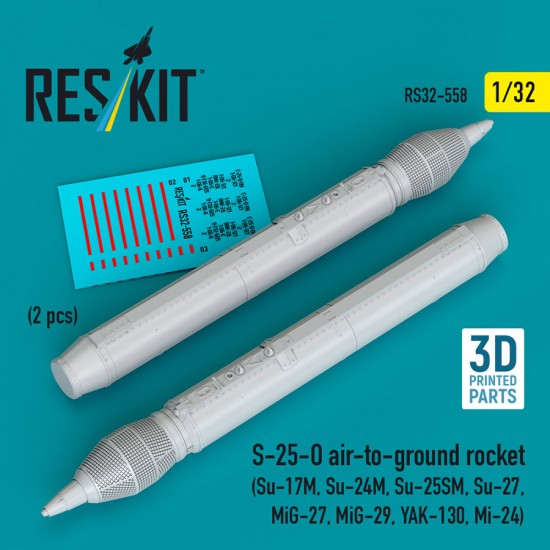 1/32 S-25-O Air-to-ground Rocket (2pcs) for Su-17M/Su-24M/Su-25SM/Su-27