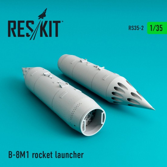 1/35 B-8M1 Rocket Launcher (2pcs) for MT-LB/UAZ/ZPU-2/BMP-2/Toyota Hilux/BTR-70/URAL kits