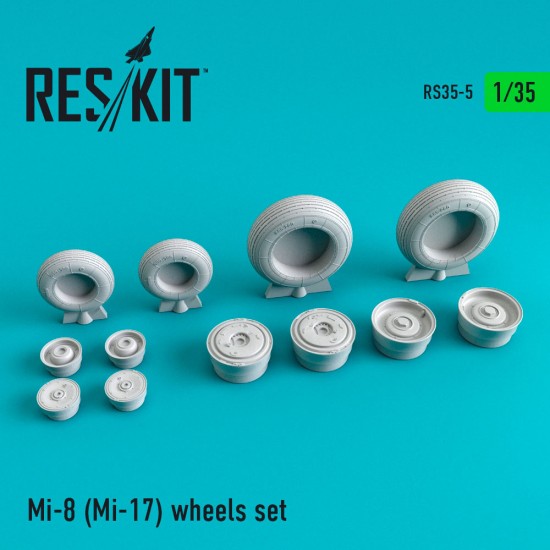 1/35 Mi-8 (Mi-17) Wheels for Trumpeter kits