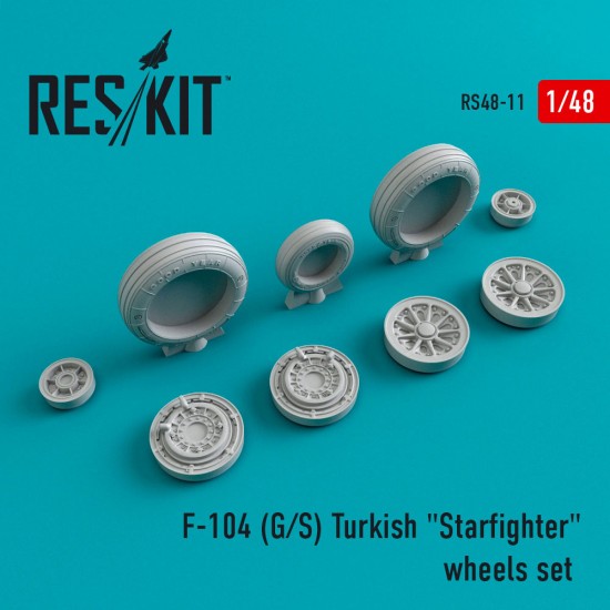 1/48 Lockheed F-104 (G/S) Turkish Starfighter Wheels for Revell/Hasegawa/Monogram kits