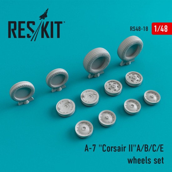 1/48 LTV A-7 "Corsair II" A/B/C/E Wheels for Monogram/Hobby Boss/Hasegawa kits