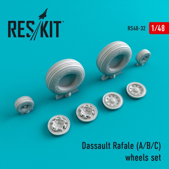 1/48 Dassault Rafale (A/B/C) Wheels for Revell/Hobby Boss kits