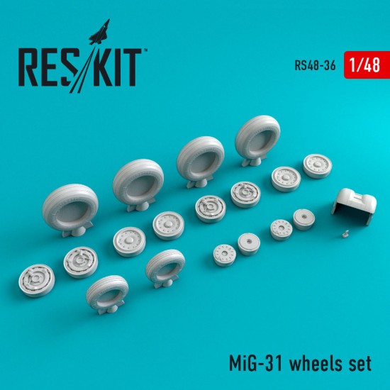 1/48 Mig-31 Wheels for AMK/Trumpeter kits