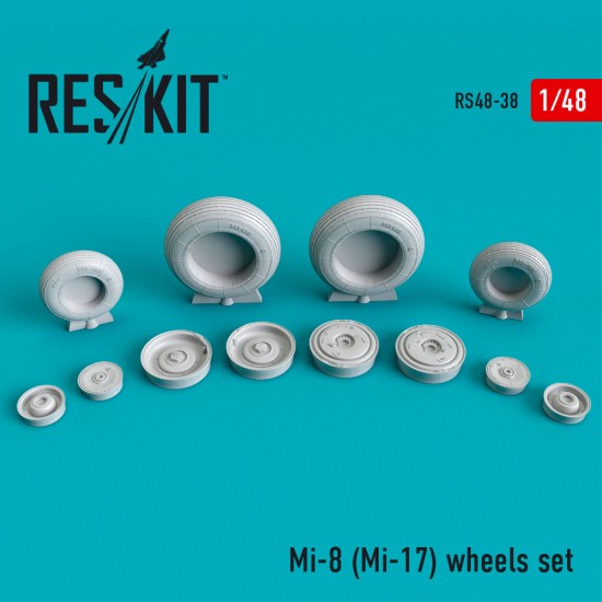 1/48 Mi-8 (Mi-17) Wheels for Top Gun/Russian Project/Navigator/ Annetra kits