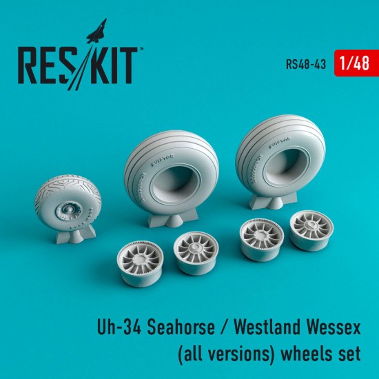 1/48 Uh-34 Seahorse/Westland Wessex Wheels for Revell/Gallery Models/Heritage Aviation