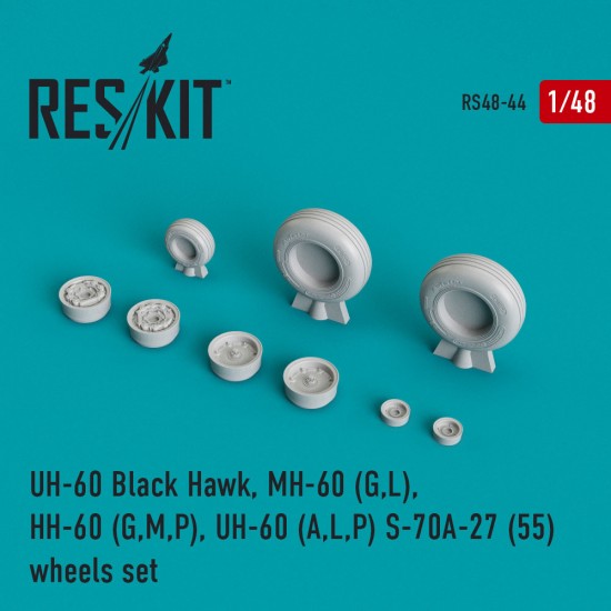 1/48 UH-60 (all versions) Wheels for Revell/Academy/Monogram/Italeri/Minicraft kits