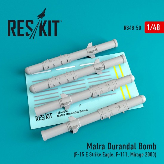 1/48 Matra Durandal Bomb (4pcs) for F-15 E Strike Eagle/F-111/Mirage 2000 kits